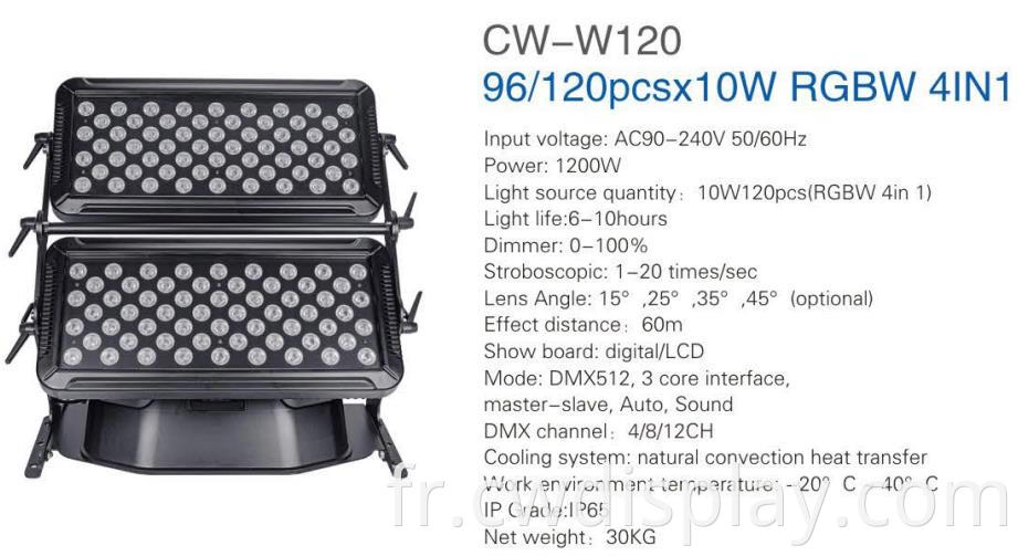 120pcs 4in1 RGBW 4in1 City Light